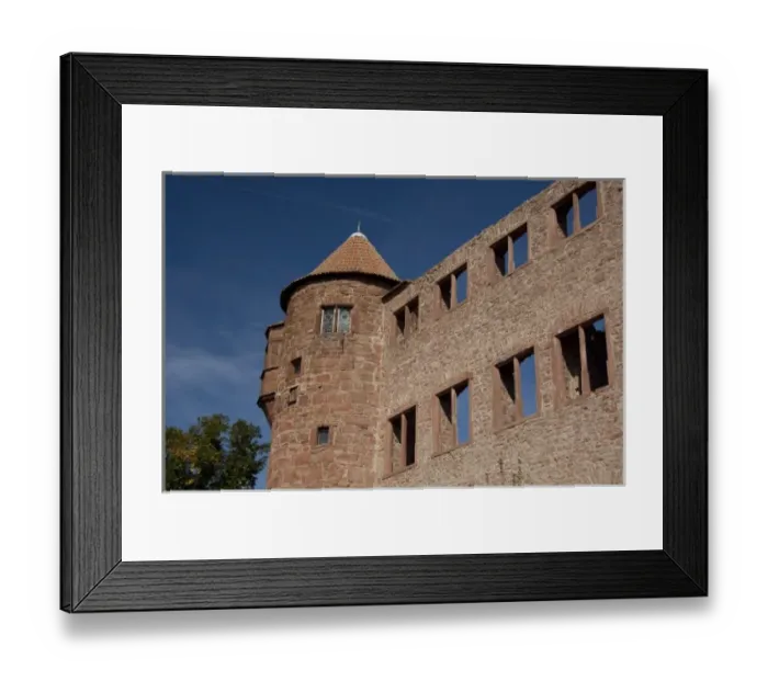Framed Print : Germany, Franconia, Wertheim. Local redstone ruins of the 12th century Hohenburg Castle tower Framed Print : Germany, Franconia, Wertheim. Local redstone ruins of the 12th century Hohenburg Castle tower