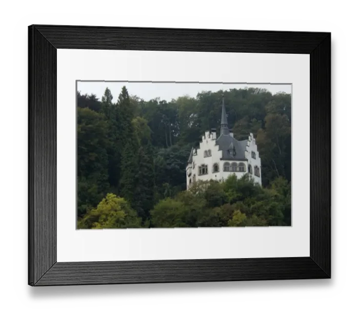 Framed Print : Germany, Remagen. Rhine River views at mile marker 634 Framed Print : Germany, Remagen. Rhine River views at mile marker 634