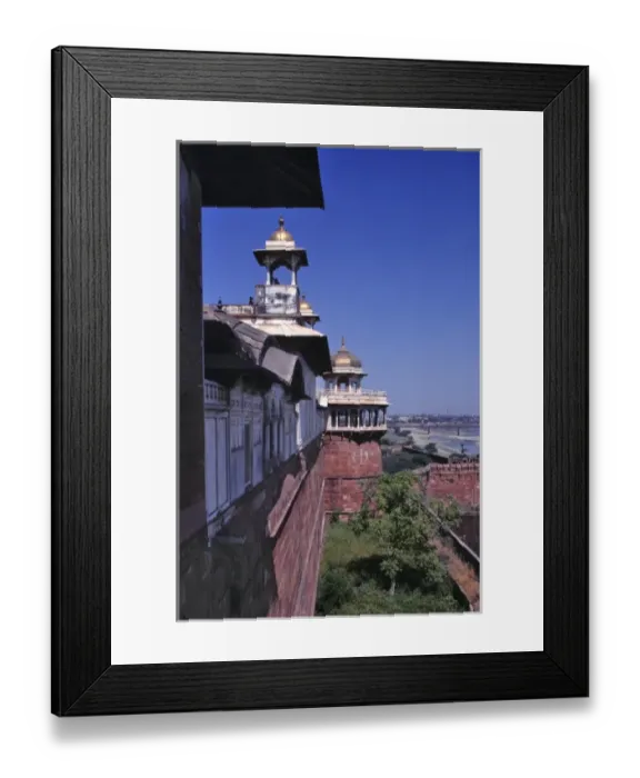 Framed Print : Asia, India, Agra. A striking view of the Red Fort, a World Heritage Site, Agra, India Framed Print : Asia, India, Agra. A striking view of the Red Fort, a World Heritage Site, Agra, India