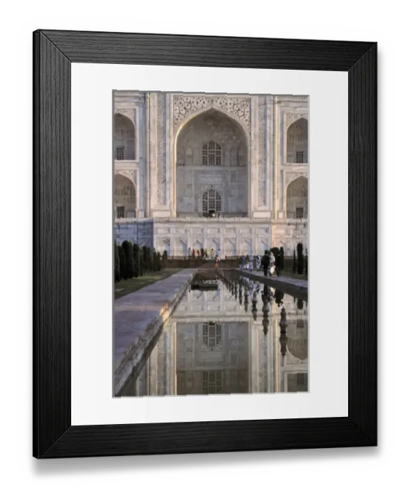 Framed Print : Asia, India, Agra. The still reflection pool does just that at the Taj Mahal, a World Heritage Site Framed Print : Asia, India, Agra. The still reflection pool does just that at the Taj Mahal, a World Heritage Site