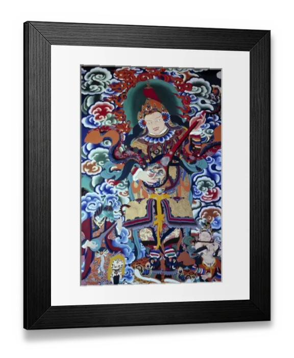 Framed Print : Sikkim, Gangtok. One of Rumtek Monasterys many brilliantly detailed paintings, Gangtok, Sikkim Framed Print : Sikkim, Gangtok. One of Rumtek Monasterys many brilliantly detailed paintings, Gangtok, Sikkim