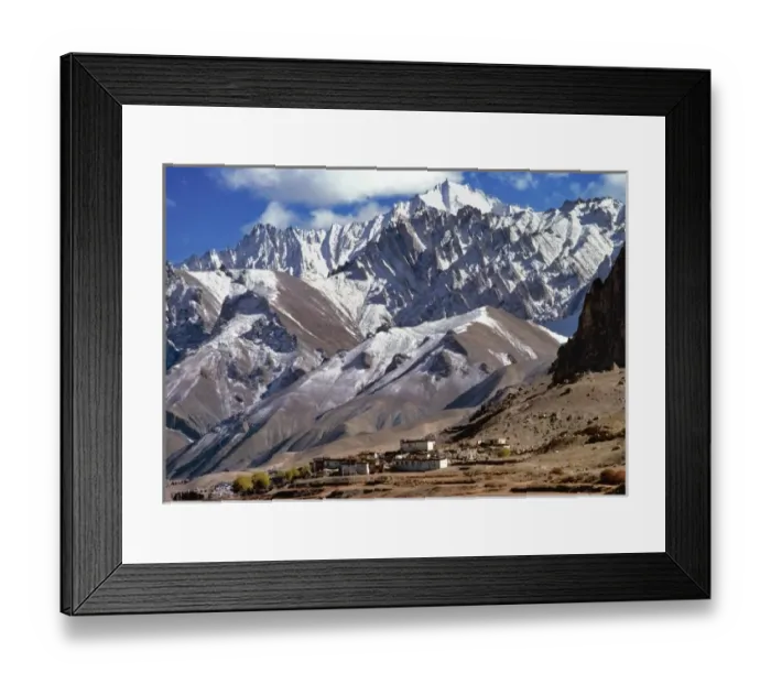 Framed Print : Asia, India, Ladakh, Bodh Kharbu. The village of Bodh Kharbu is located on the Srinagar-Leh Framed Print : Asia, India, Ladakh, Bodh Kharbu. The village of Bodh Kharbu is located on the Srinagar-Leh