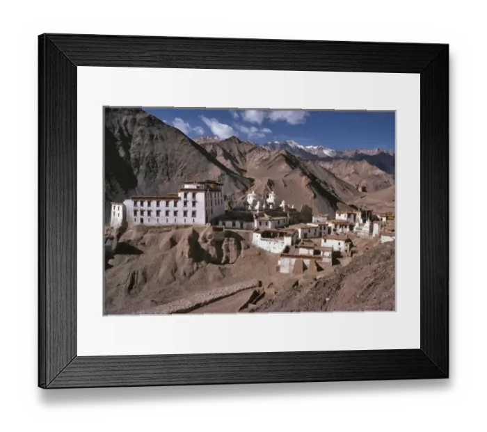 Framed Print : Asia, India, Ladakh, Lamayuru. Lamayuru Monastery, or gompa, flanks the road Framed Print : Asia, India, Ladakh, Lamayuru. Lamayuru Monastery, or gompa, flanks the road
