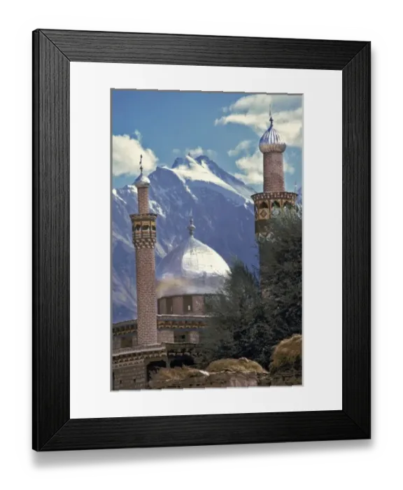 Framed Print : Asia, India, Ladakh, Suru. The silver dome of the Suru Mosque shines in the sunlight Framed Print : Asia, India, Ladakh, Suru. The silver dome of the Suru Mosque shines in the sunlight