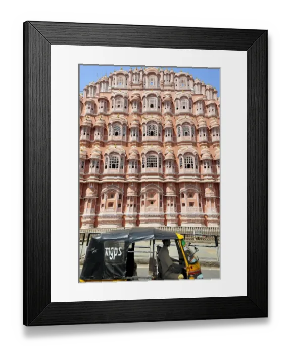 Framed Print : Asia, India, Rajasthan, Jaipur (Pink City). The Hawa Mahal in Jaipur Framed Print : Asia, India, Rajasthan, Jaipur (Pink City). The Hawa Mahal in Jaipur