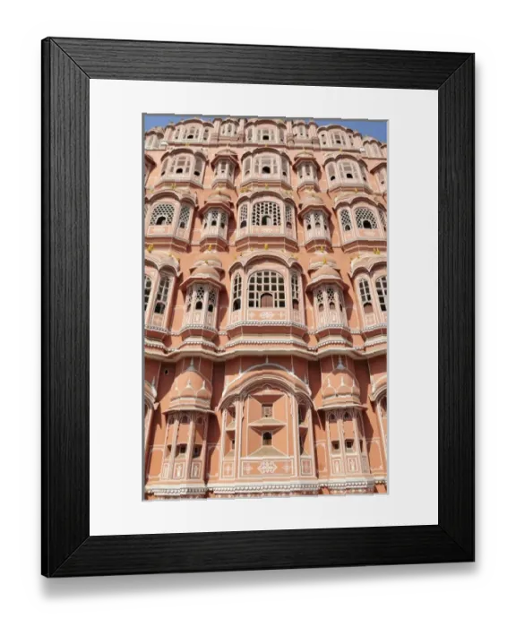 Framed Print : Asia, India, Rajasthan, Jaipur (Pink City). The Hawa Mahal in Jaipur