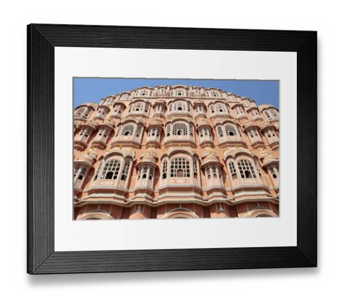 Framed Print : Asia, India, Rajasthan, Jaipur (Pink City). The Hawa Mahal in Jaipur Framed Print : Asia, India, Rajasthan, Jaipur (Pink City). The Hawa Mahal in Jaipur