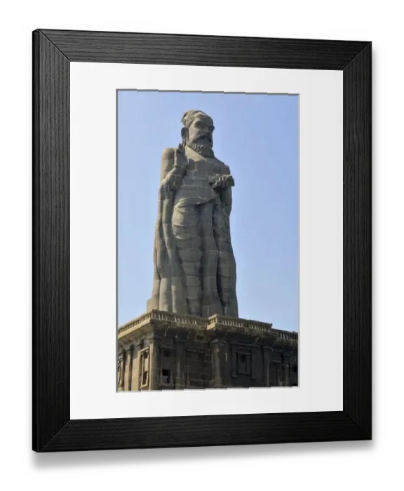 Framed Print : Asia, India, Tamil Nadu, Kanniyakumari (Kanyakumari). The Thiruvalluvar Statue
