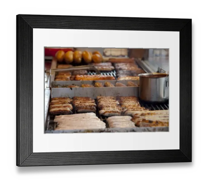 Framed Print : Germany, Bavaria, Nuremberg. Old Market Square, famous Nuremberg saugages Framed Print : Germany, Bavaria, Nuremberg. Old Market Square, famous Nuremberg saugages
