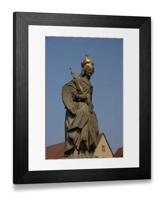 Framed Print : Germany, Bamberg. Royal statue of Kaiserin Kunigund