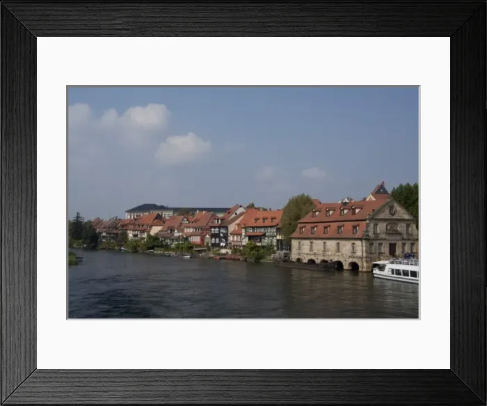 Framed Print : Germany, Bamberg. Little Venice (aka Klein Venedig), historic medieval former fisherman s