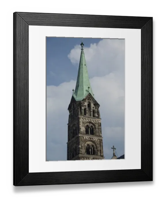 Framed Print : Germany, Bamberg. 13th century Romanesque & early Gothic Bamberg Cathedral (aka cathedral of St