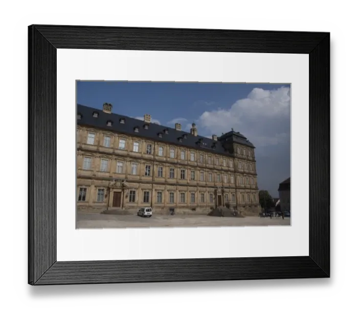 Framed Print : Germany, Bamberg. Baroque four-winged New Residence (c. 1692-1703), former bishops palace