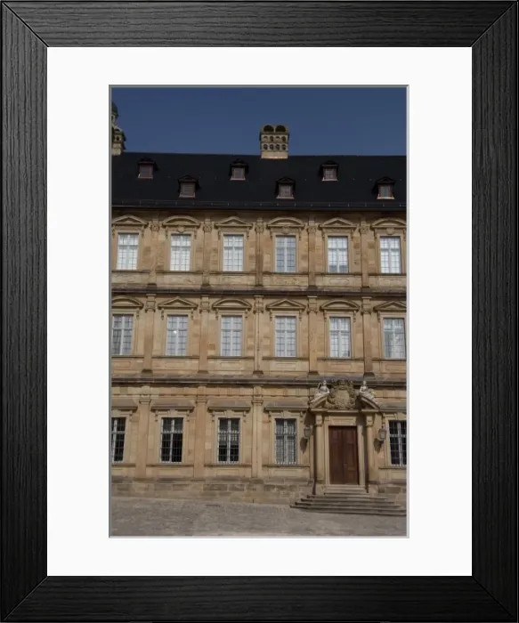 Framed Print : Germany, Bamberg. Baroque four-winged New Residence (c. 1692-1703), former bishops palace