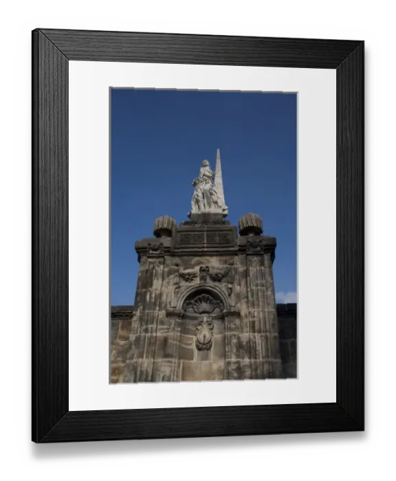 Framed Print : Germany, Bamberg. City wall detail