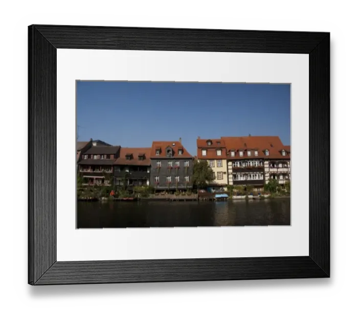 Framed Print : Germany, Bamberg. Little Venice (aka Klein Venedig), historic medieval former fisherman s