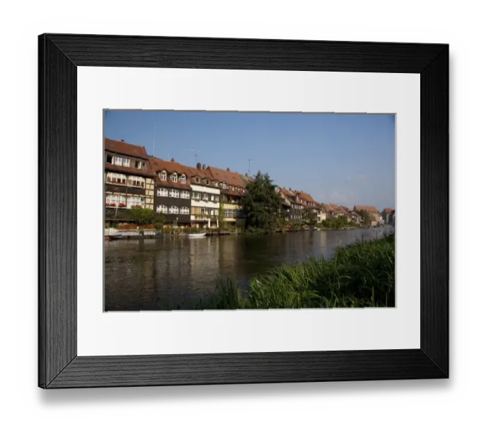 Framed Print : Germany, Bamberg. Little Venice (aka Klein Venedig), historic medieval