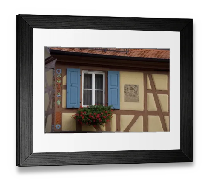 Framed Print : Germany, Franconia, Rothenburg. Colorful half-timbered architecture Framed Print : Germany, Franconia, Rothenburg. Colorful half-timbered architecture