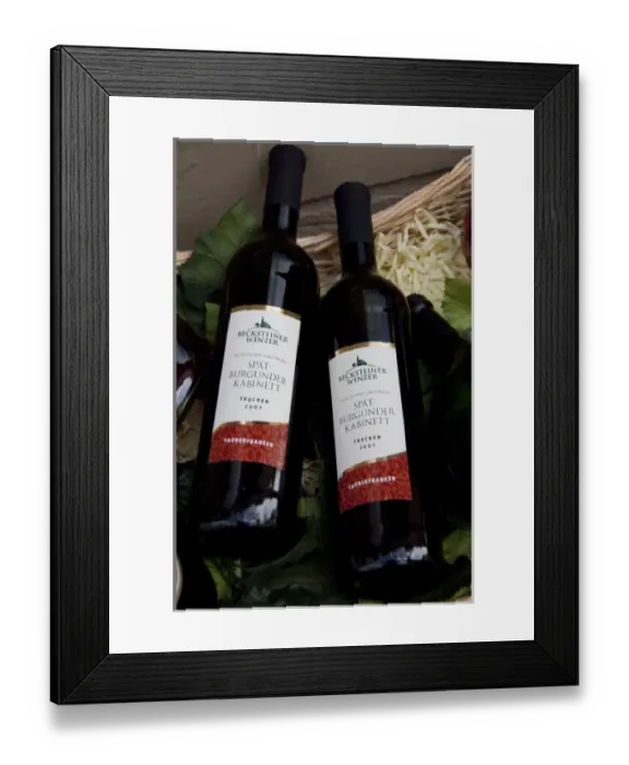 Framed Print : Germany, Franconia, Rothenburg. Famous Franconian wine