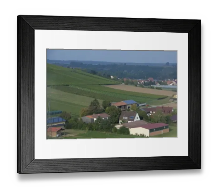Framed Print : Germany, Franconia, Rothenburg. Typical countryside view from the Romantic Road