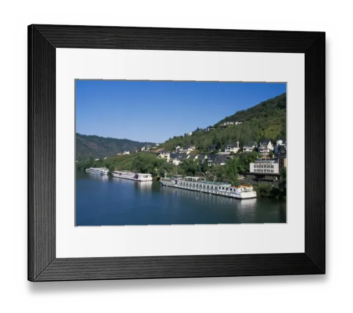 Framed Print : Germany, Rhineland-Palatinate, Cochem, Mosel River