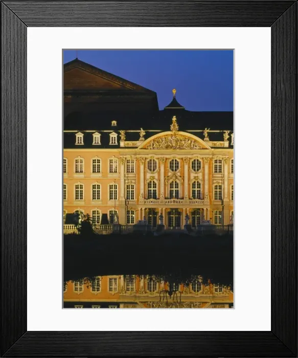 Framed Print : Western Germany, Trier, Rhineland-Palatinate, Kurfurstliches Palais (Electoral Palace) at night Framed Print : Western Germany, Trier, Rhineland-Palatinate, Kurfurstliches Palais (Electoral Palace) at night