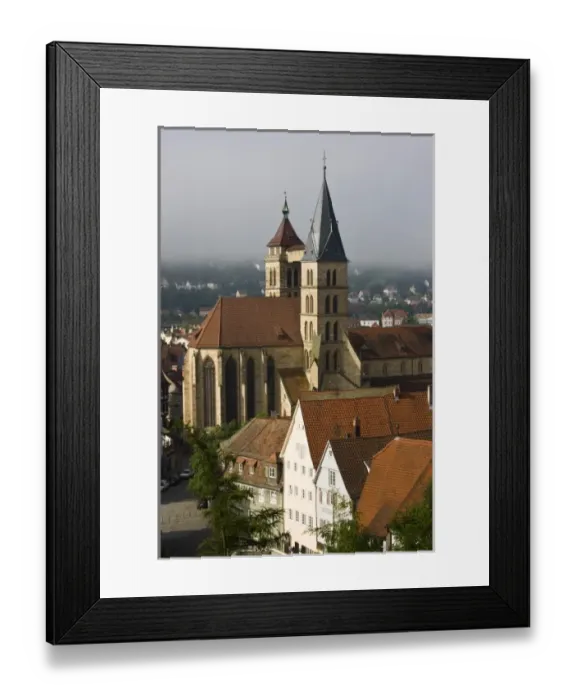 Framed Print : Germany, Baden-Wurttemberg, Esslingen Am Neckar. St. Dionysius church Framed Print : Germany, Baden-Wurttemberg, Esslingen Am Neckar. St. Dionysius church