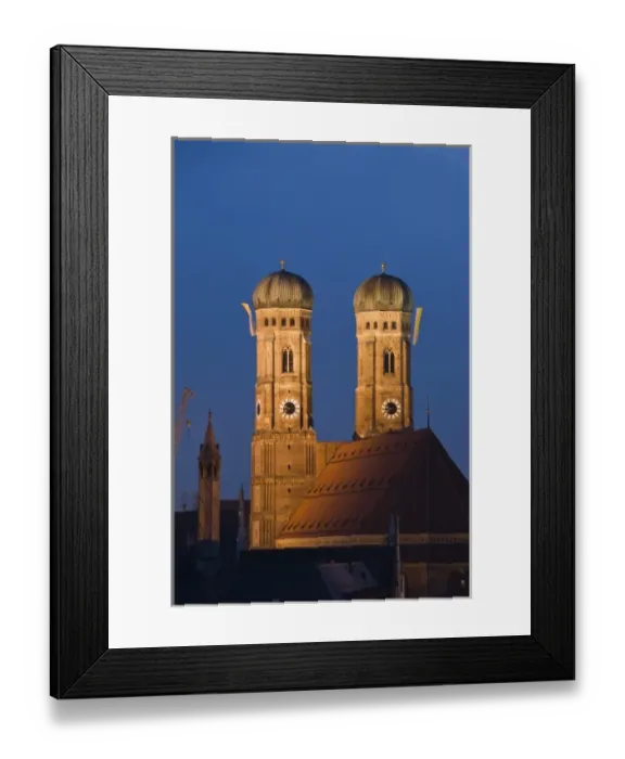 Framed Print : Germany, Bayern-Bavaria, Munich. Frauenkirche church