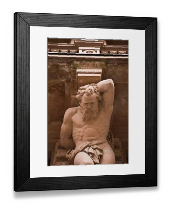 Framed Print : GERMANY, Hessen, Frankfurt am Main. Borsenplatz, building statues on the Frankfurter Sparkasse bank Framed Print : GERMANY, Hessen, Frankfurt am Main. Borsenplatz, building statues on the Frankfurter Sparkasse bank