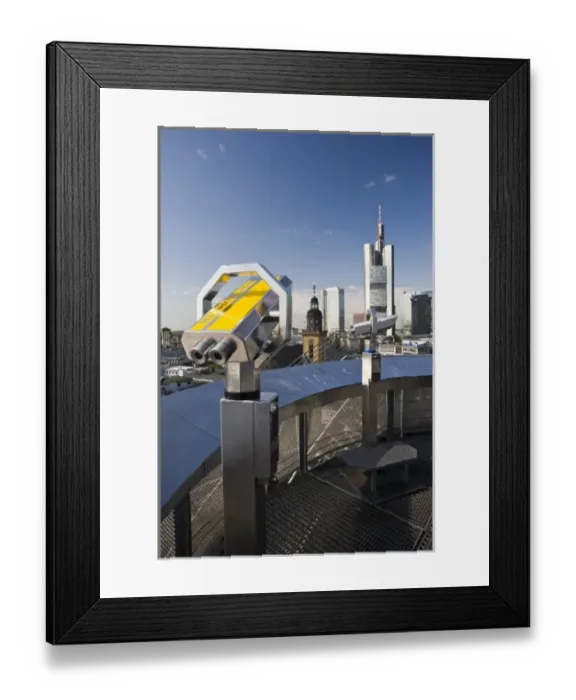 Framed Print : Germany, Hessen, Frankfurt am Main. Financial District from Hauptwache area with Framed Print : Germany, Hessen, Frankfurt am Main. Financial District from Hauptwache area with