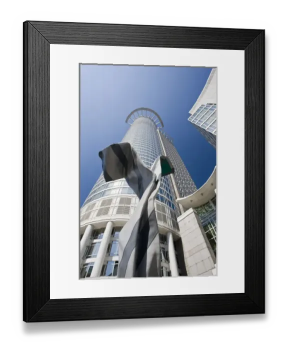 Framed Print : Germany, Hessen, Frankfurt am Main. Financial District, DZ Bank Tower