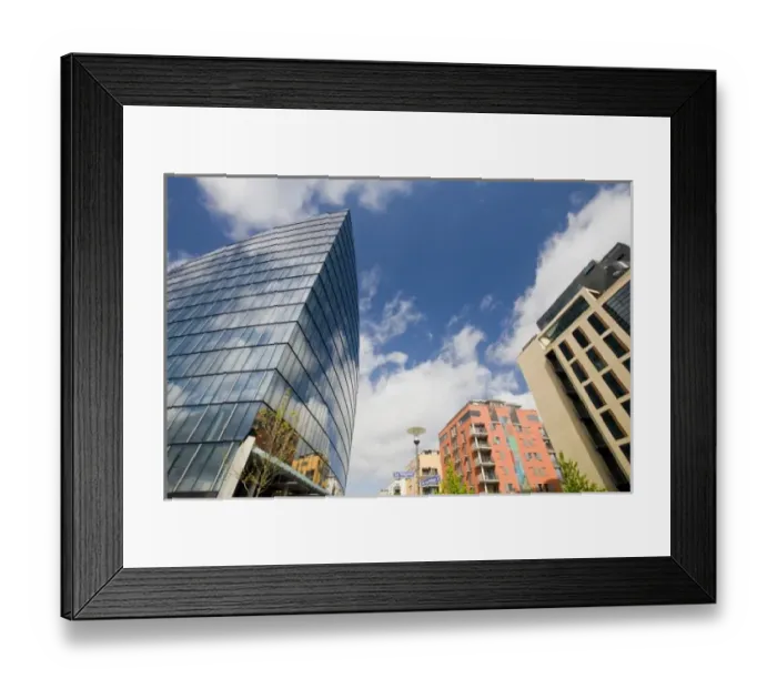 Framed Print : Germany, Hessen, Frankfurt am Main. Main Triangel building on Zum Laurenberger Hof