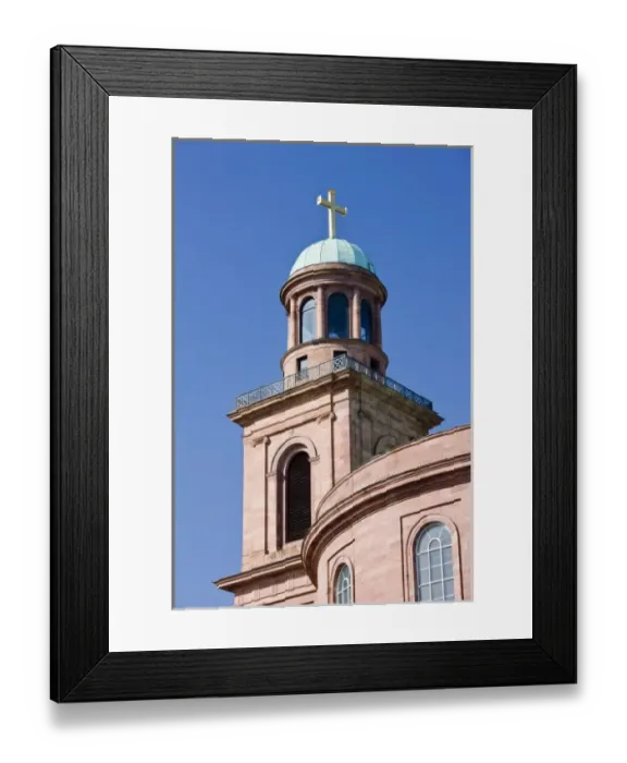 Framed Print : Germany, Hessen, Frankfurt am Main. Old Town, detail of Paulskirche church Framed Print : Germany, Hessen, Frankfurt am Main. Old Town, detail of Paulskirche church
