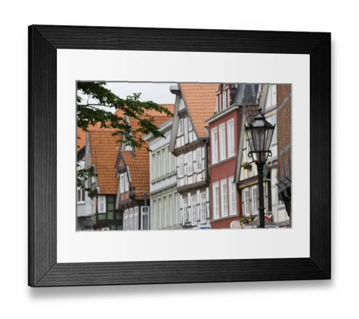Framed Print : Germany, Niedersachsen, Celle. Old Timbered houses Framed Print : Germany, Niedersachsen, Celle. Old Timbered houses