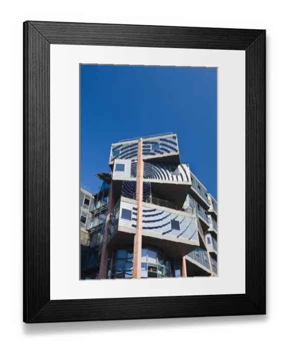 Framed Print : Germany, Nordrhein-Westfalen, Cologne. Breite Strasse, WDR Arkaden shopping mall