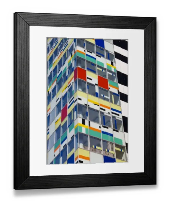 Framed Print : Germany, Nordrhein-Westfalen, Dusseldorf. Medienhafen, Colorium building by William Alsop