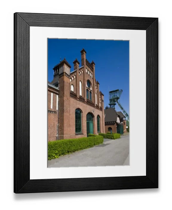 Framed Print : Germany, Nordrhein-Westfalen, Ruhr Basin, Dortmund. LWL Industrial Museum, Zollern Colliery