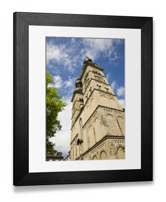 Framed Print : Germany, Rheinland-Pfaltz, Koblenz. Liebfrauenkirche church
