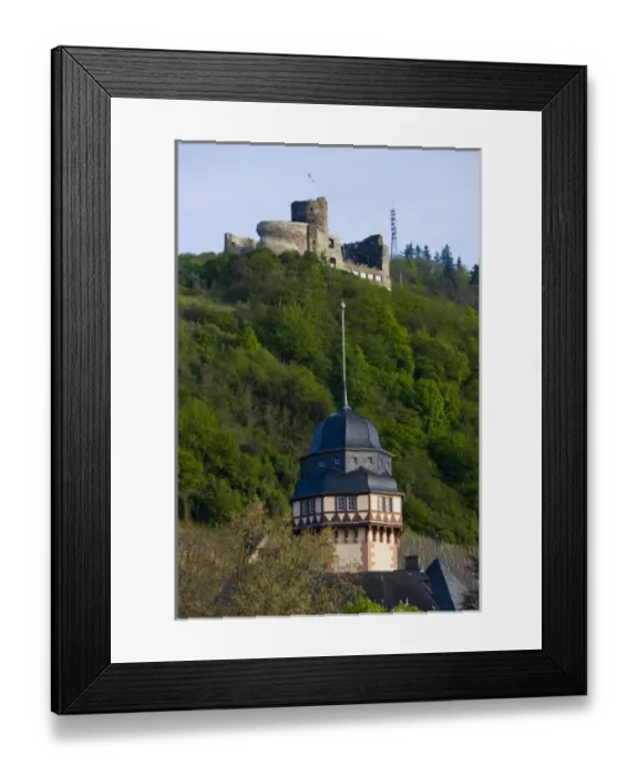 Framed Print : Germany, Rheinland-Pfaltz, Mosel River Valley, Bernkastel-Kues. Castle view Framed Print : Germany, Rheinland-Pfaltz, Mosel River Valley, Bernkastel-Kues. Castle view