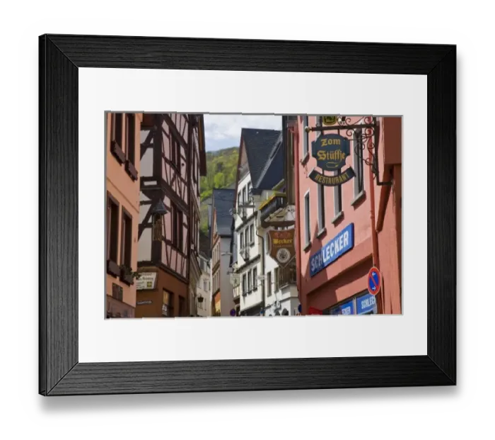 Framed Print : Germany, Rheinland-Pfaltz, Mosel River Valley, Cochem. Streets of the Old Quarter Framed Print : Germany, Rheinland-Pfaltz, Mosel River Valley, Cochem. Streets of the Old Quarter