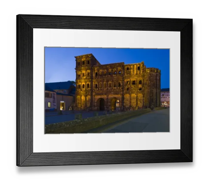 Framed Print : Germany, Rheinland-Pfaltz, Mosel River Valley, Trier. Porta Nigra, 2nd century Roman structure