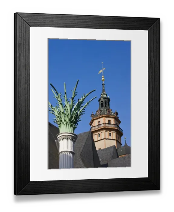 Framed Print : Germany, Sachsen, Leipzig. Nikolaikirche church exterior
