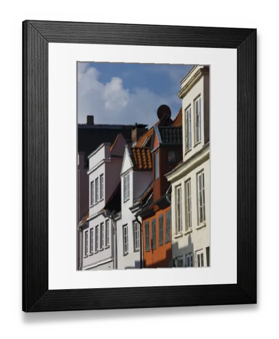 Framed Print : Germany, Schleswig-Holstein, Lubeck. Old Town Buildings on Fleischhauerstasse Framed Print : Germany, Schleswig-Holstein, Lubeck. Old Town Buildings on Fleischhauerstasse