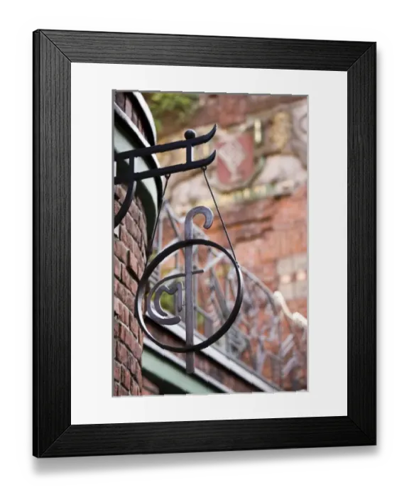 Framed Print : Germany, State of Bremen, Bremen. Bottcherstrasse, detail Framed Print : Germany, State of Bremen, Bremen. Bottcherstrasse, detail