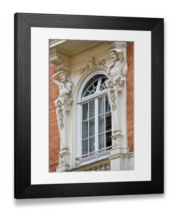 Framed Print : Germany, State of Hamburg, Hamburg. building details, city center
