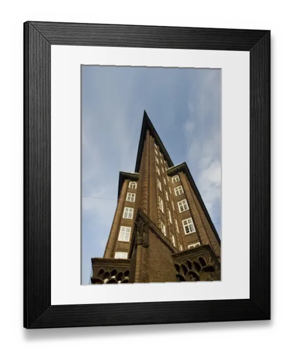 Framed Print : Germany, State of Hamburg, Hamburg. Merchant district, Chilehaus office building Framed Print : Germany, State of Hamburg, Hamburg. Merchant district, Chilehaus office building