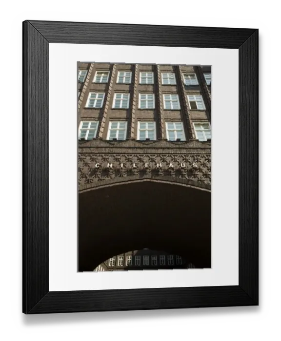 Framed Print : Germany, State of Hamburg, Hamburg. Merchant district, Chilehaus office building Framed Print : Germany, State of Hamburg, Hamburg. Merchant district, Chilehaus office building
