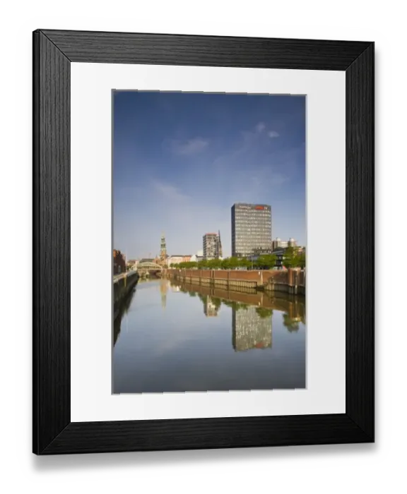 Framed Print : Germany, State of Hamburg, Hamburg. Office Buildings by Zollkanal Framed Print : Germany, State of Hamburg, Hamburg. Office Buildings by Zollkanal