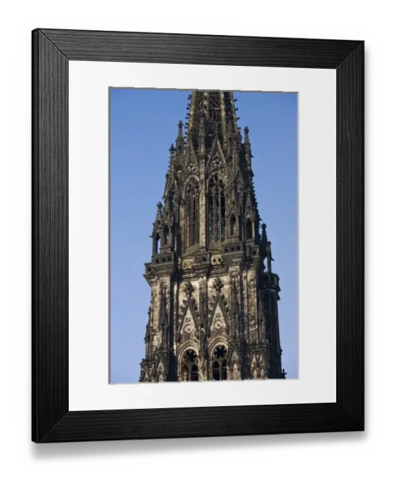 Framed Print : Germany, State of Hamburg, Hamburg. St. Nikolai church Framed Print : Germany, State of Hamburg, Hamburg. St. Nikolai church
