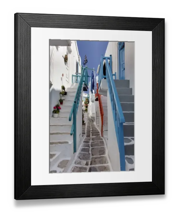 Framed Print : Cycladic architecture, Chora, Mykonos, Greece Framed Print : Cycladic architecture, Chora, Mykonos, Greece